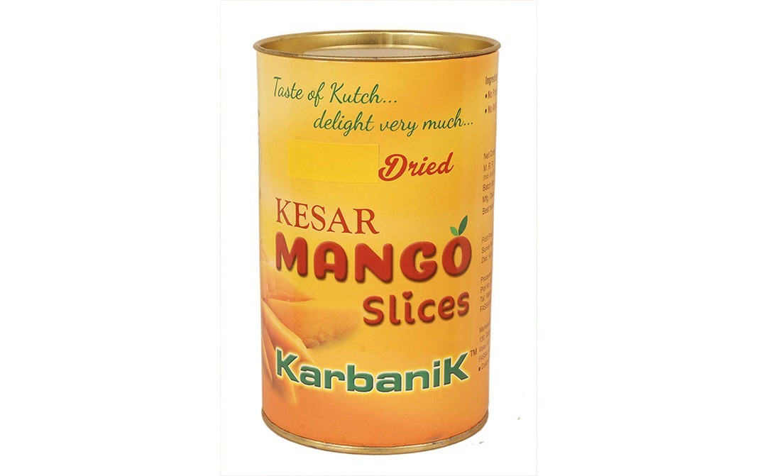 Karbanik Dried Kesar Mango Slices   Tin  500 grams